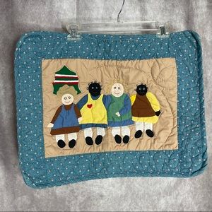 Folk-Art Quilted Wall Hanging